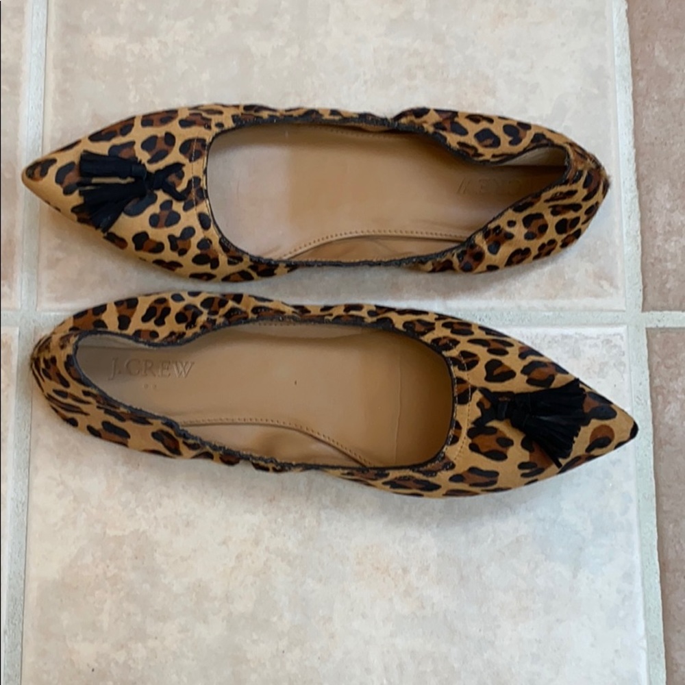 JCrew leopard flats